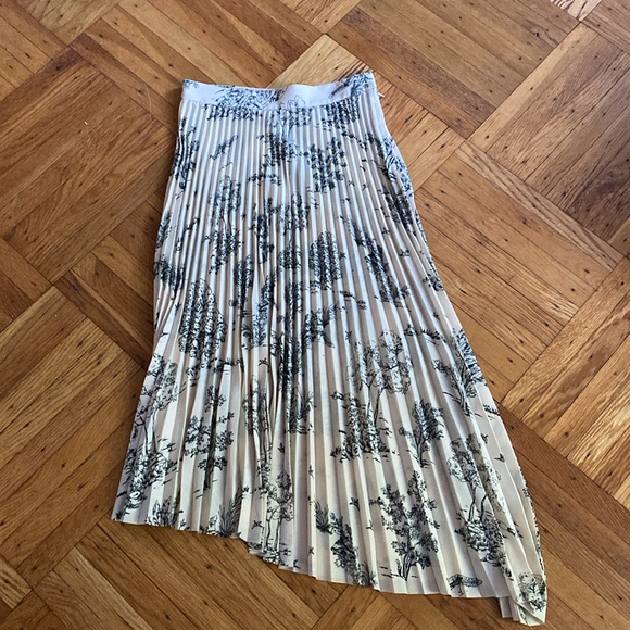 &Other Stories Toile de Jouy Pleated skirt size 2 - Picture 3 of 6